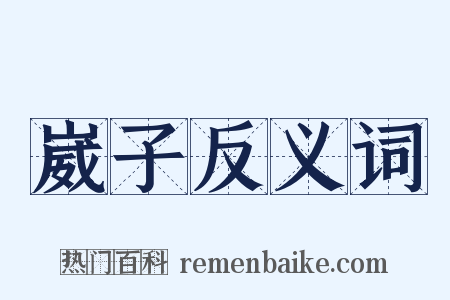 崴子反义词是什么意思的图片